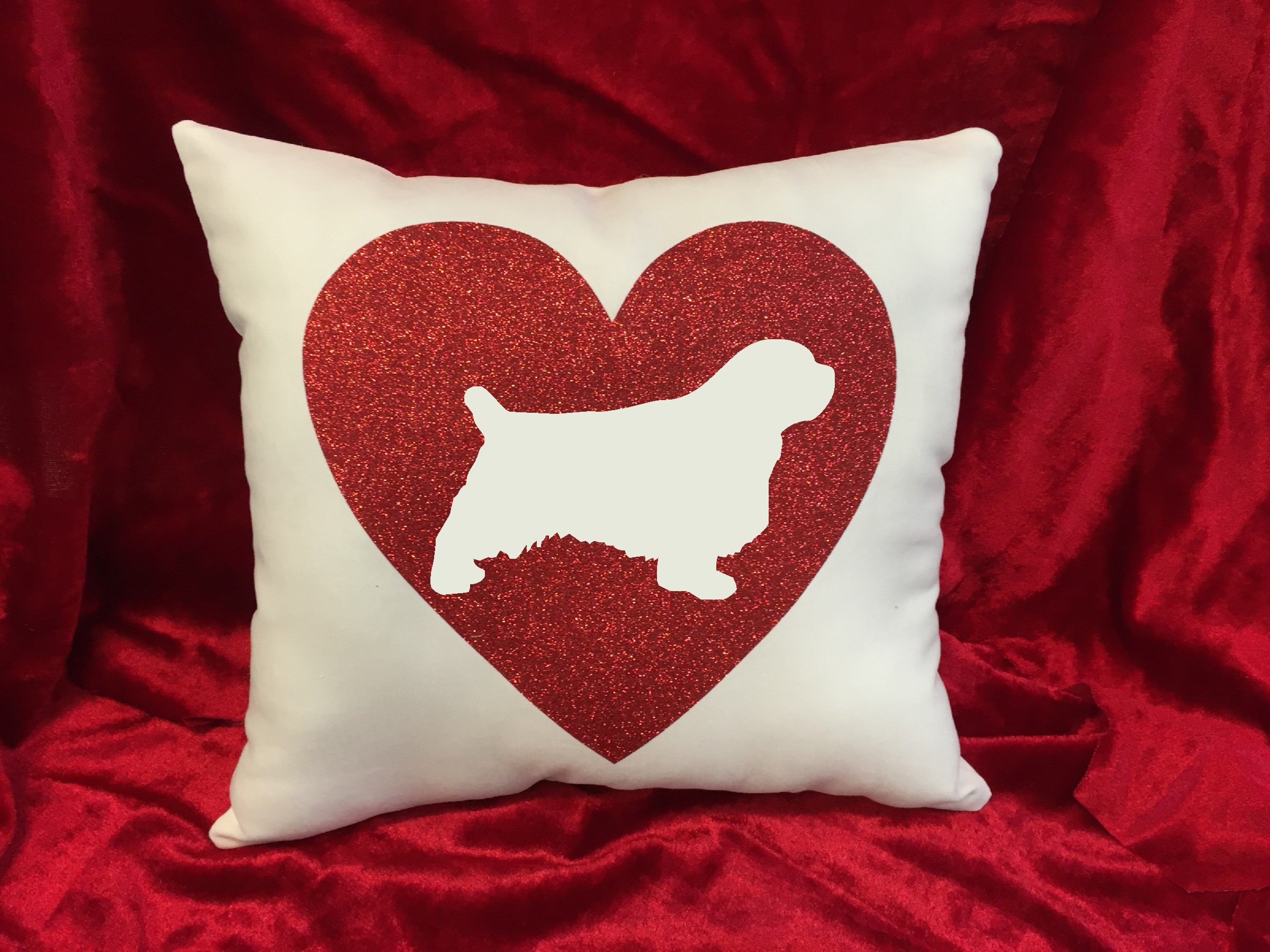 Dogs - Throw Pillow - Clumber Spaniel